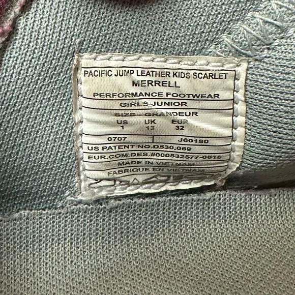 Merrell Kids Red Dress Shoes - Picture 3 of 3